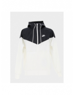 Veste imperméable windrunner blanc noir homme - Nike