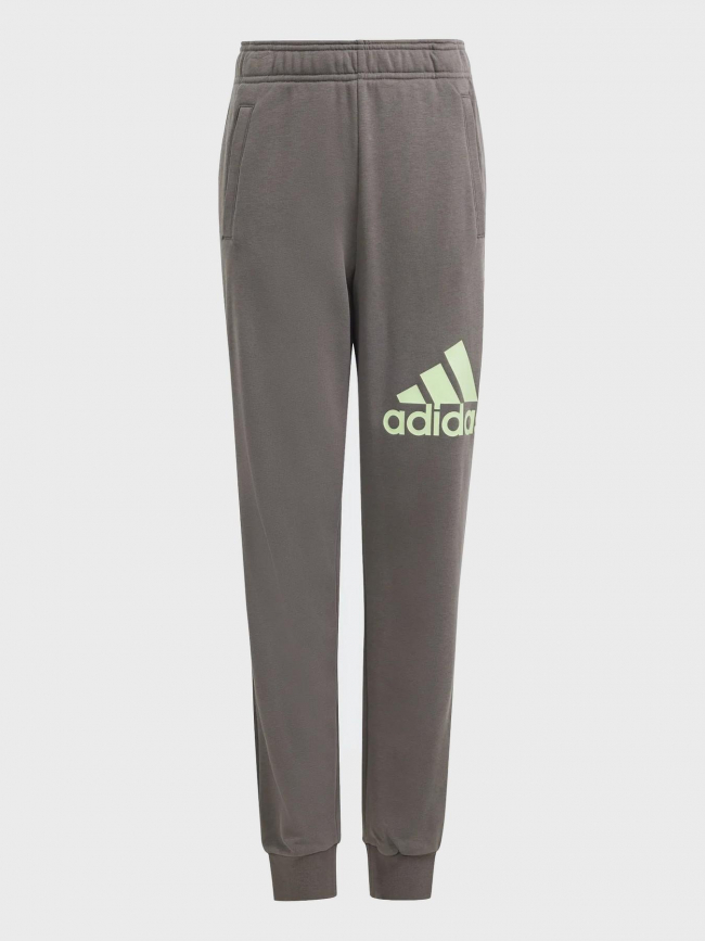 Jogging big logo vert gris enfant - Adidas