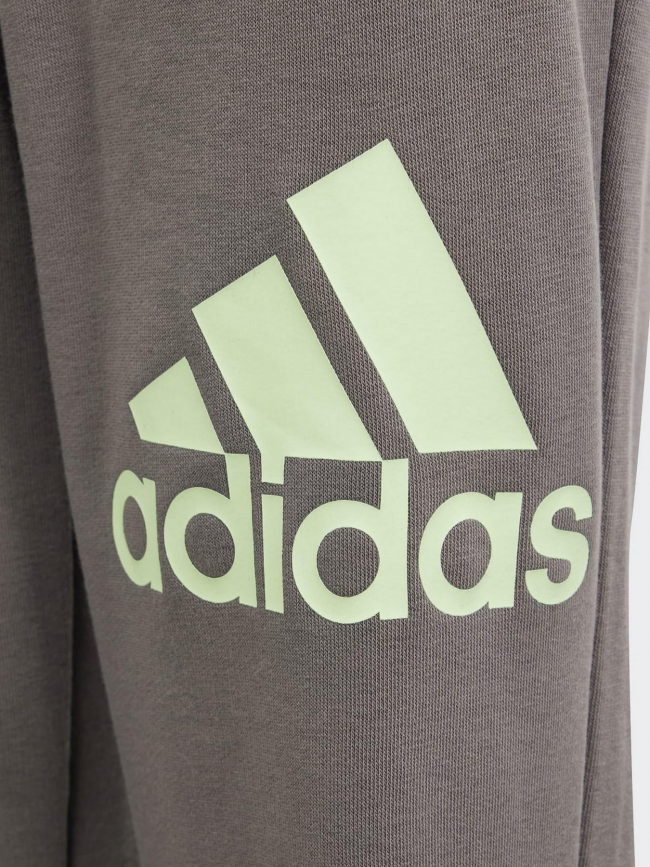 Jogging big logo vert gris enfant - Adidas