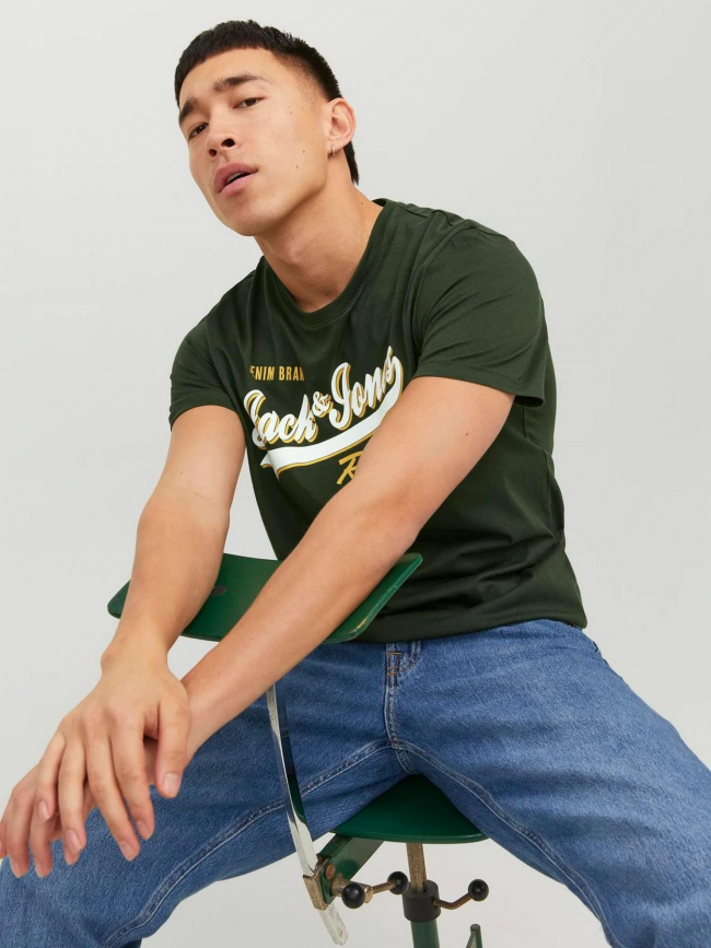 T-shirt essential logo vert homme - Jack & Jones