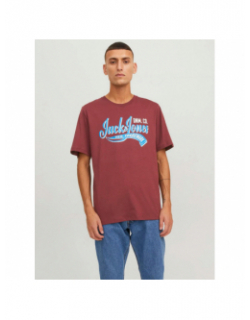 T-shirt essential logo bordeaux homme - Jack & Jones