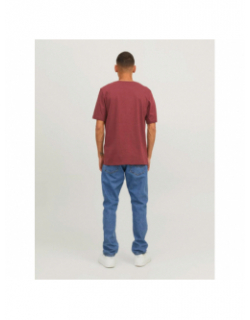 T-shirt essential logo bordeaux homme - Jack & Jones