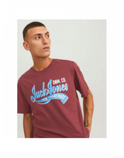 T-shirt essential logo bordeaux homme - Jack & Jones