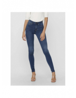 Jean skinny taille haute royal bleu femme - Only