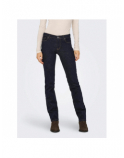 Jean droit alicia bleu marine femme - Only