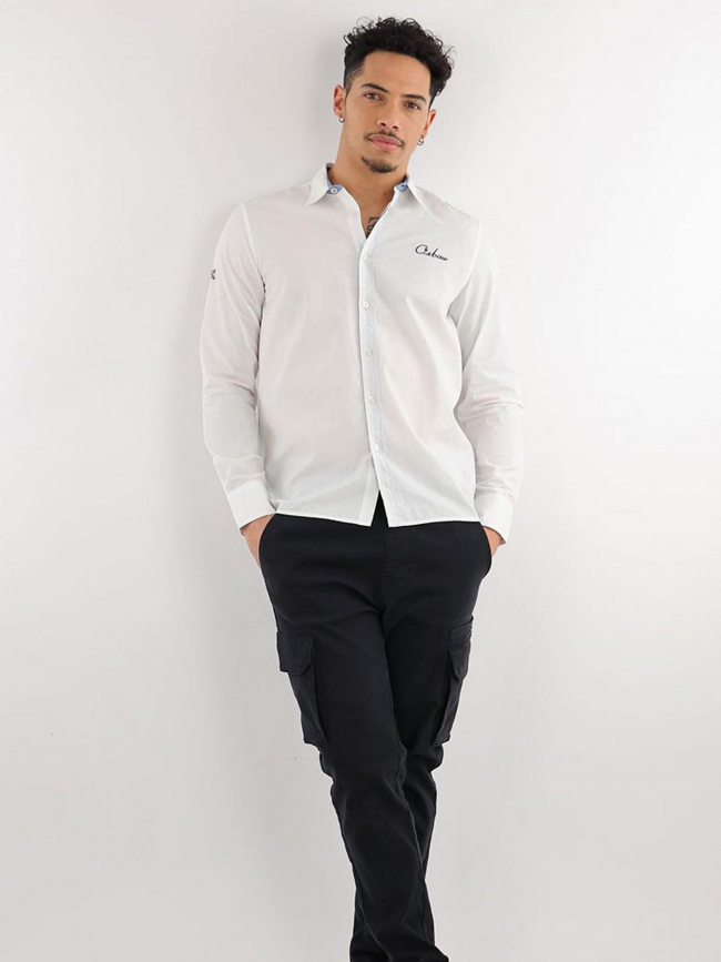 Chemise à manches longues caviro blanc homme - Oxbow