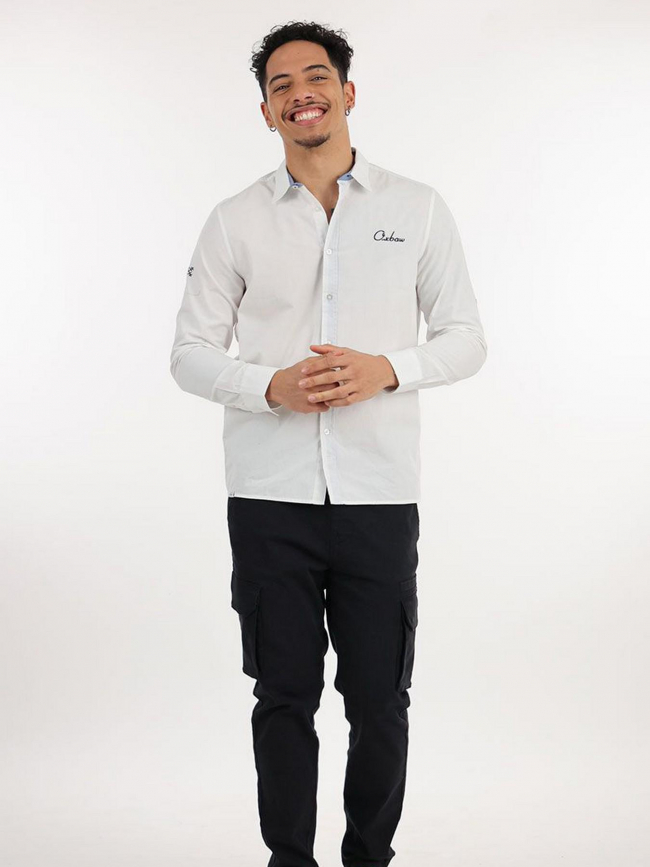 Chemise à manches longues caviro blanc homme - Oxbow