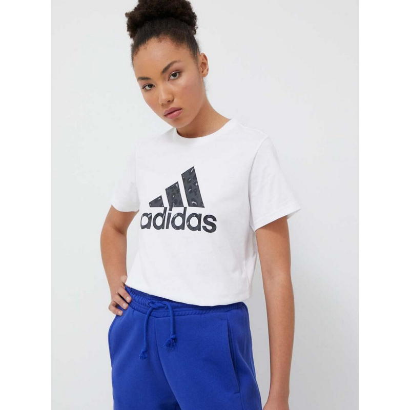 T-shirt logo animal blanc femme - Adidas