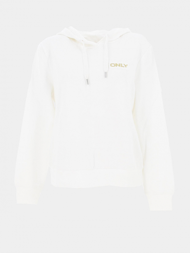 Sweat à capuche nora blanc femme - Only