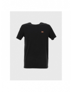 T-shirt uni logo the tee noir homme - Teddy Smith