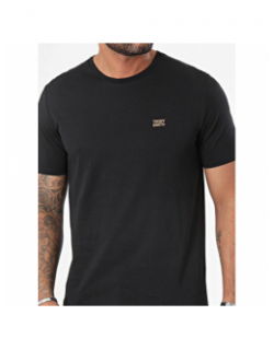 T-shirt uni logo the tee noir homme - Teddy Smith