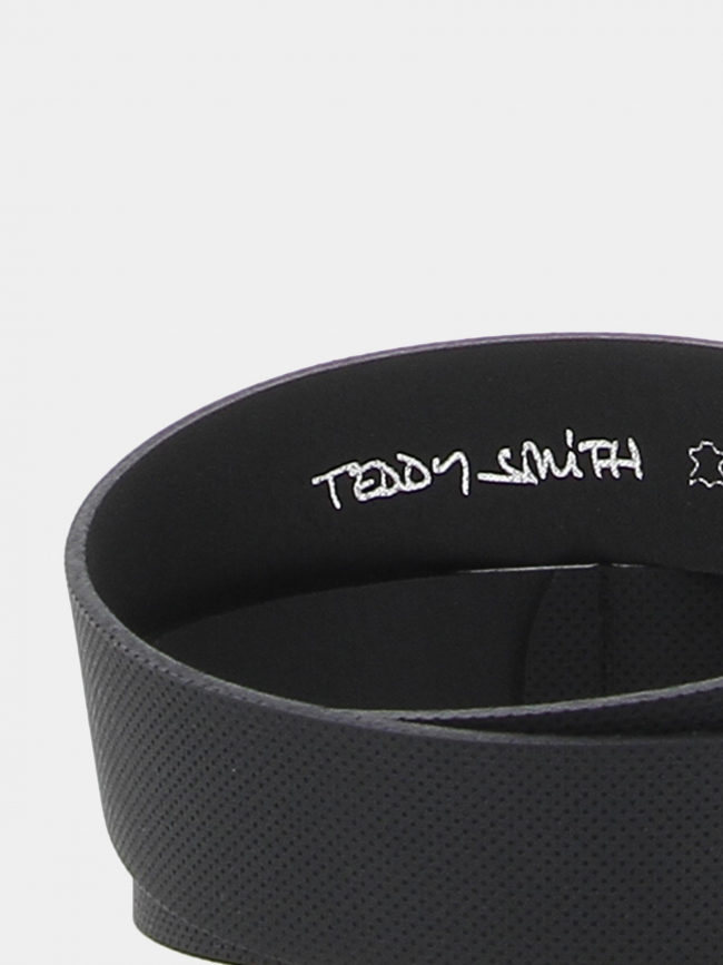 Ceinture en cuir cory noir homme - Teddy Smith