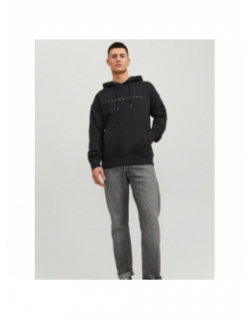 Sweat à capuche star noir homme - Jack & Jones