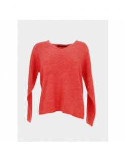 Pull col v crewlefile rouge femme - Vero Moda