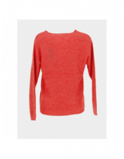 Pull col v crewlefile rouge femme - Vero Moda