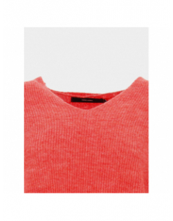 Pull col v crewlefile rouge femme - Vero Moda