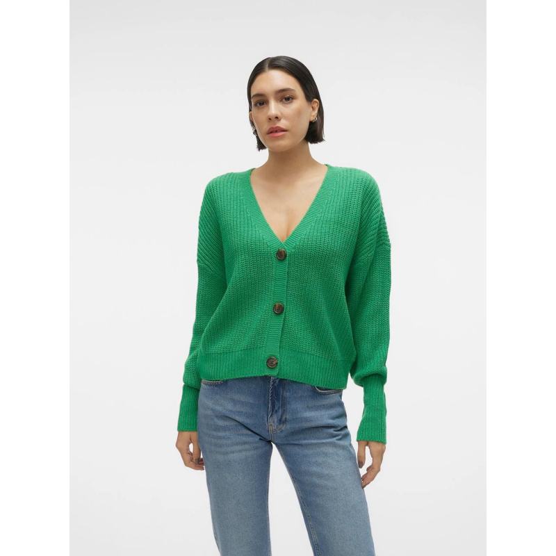 Gilet cardigan léa vert femme - Vero Moda