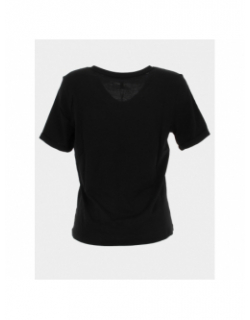 T-shirt col v nori noir femme - Only