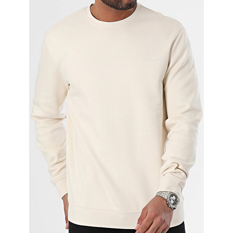 Sweat uni nark beige homme - Teddy Smith