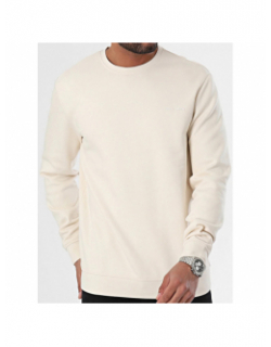 Sweat uni nark beige homme - Teddy Smith