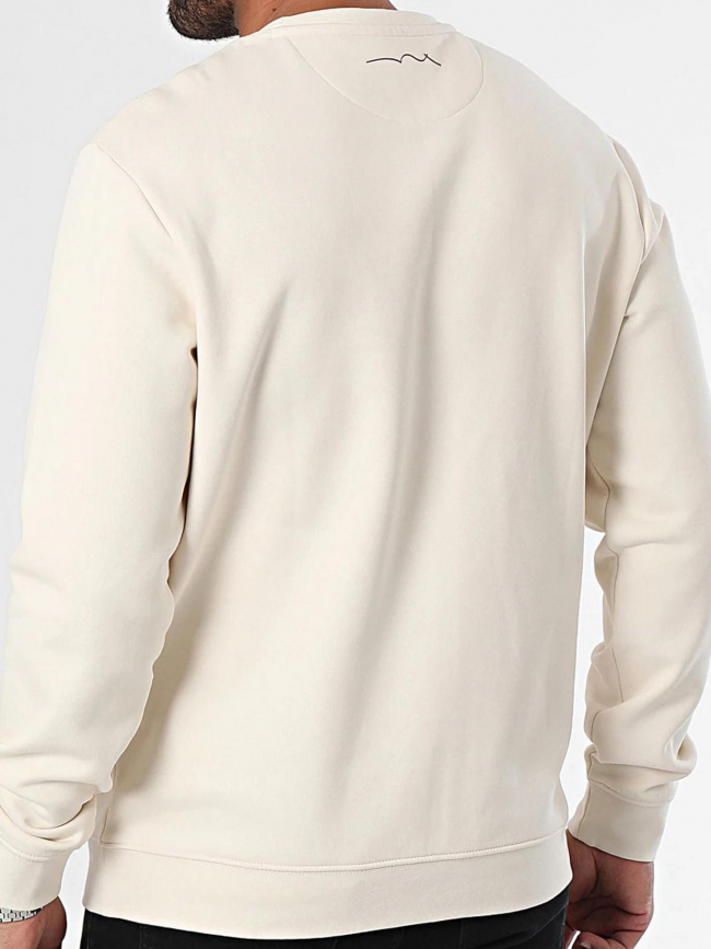 Sweat uni nark beige homme - Teddy Smith