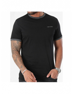 T-shirt uni logo the tee 2 noir homme - Teddy Smith