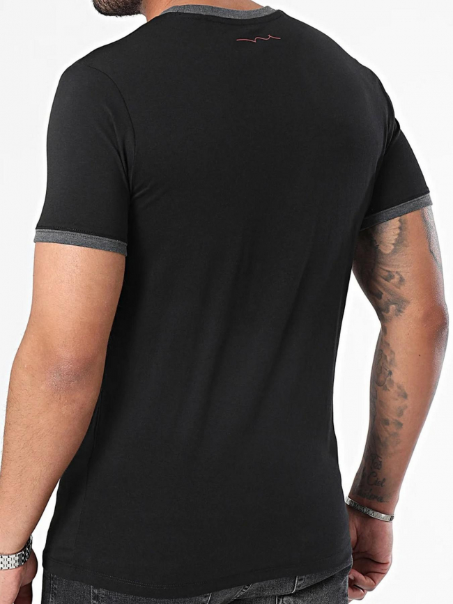 T-shirt uni logo the tee 2 noir homme - Teddy Smith