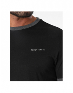 T-shirt uni logo the tee 2 noir homme - Teddy Smith