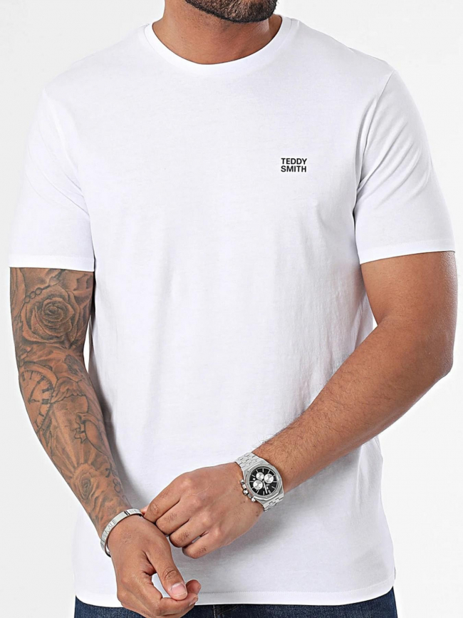 T-shirt the tee 1 blanc homme - Teddy Smith