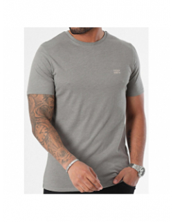 T-shirt uni logo the tee kaki homme - Teddy Smith