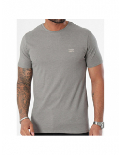 T-shirt uni logo the tee kaki homme - Teddy Smith