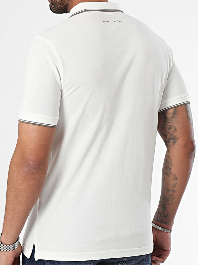 Polo pasian 2 blanc crème homme - Teddy Smith