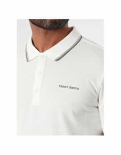 Polo pasian 2 blanc crème homme - Teddy Smith