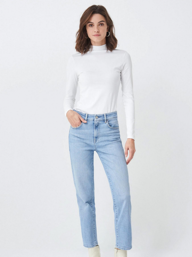 Jean slim cropped true bleu clair femme - Salsa