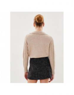 Jupe en tweed ley noir femme - La Petite Etoile