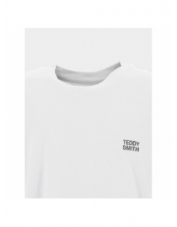 T-shirt uni logo the tee bleu clair garçon - Teddy Smith