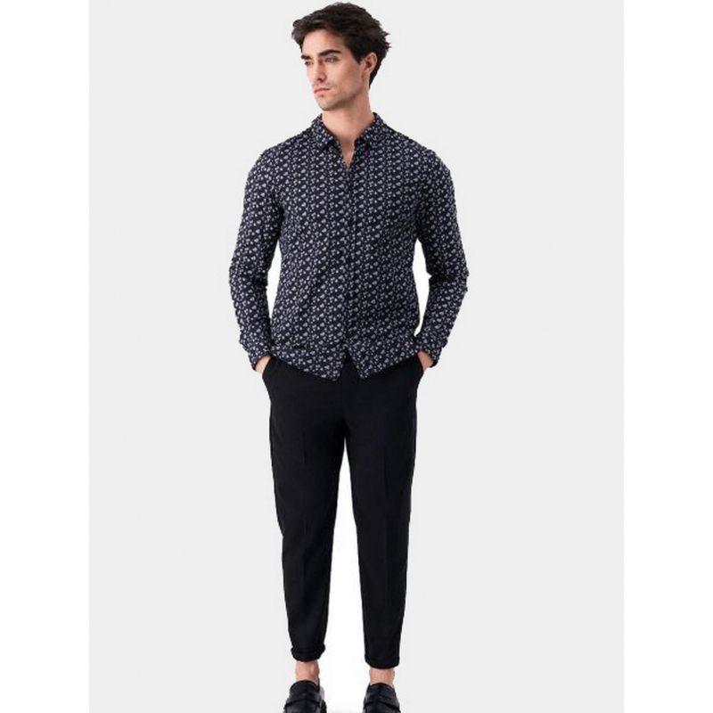 Pantalon droit pywan 2 bistret noir homme - Teddy Smith