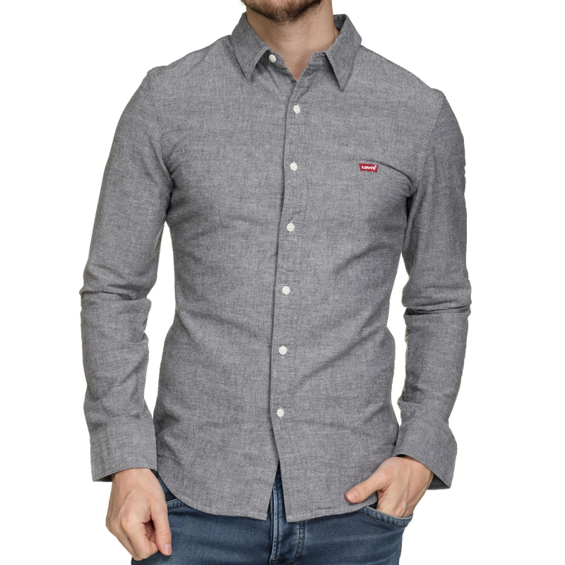 Chemise slim battery gris homme - Levi's