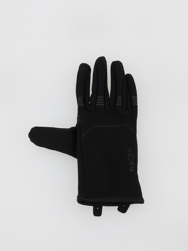 Gants polaire tactile noir - Racer