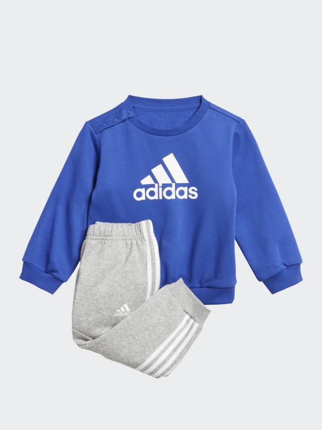 Ensemble jogging bos logo bleu gris enfant - Adidas