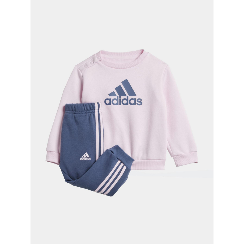 Ensemble jogging bos logo rose violet fille - Adidas