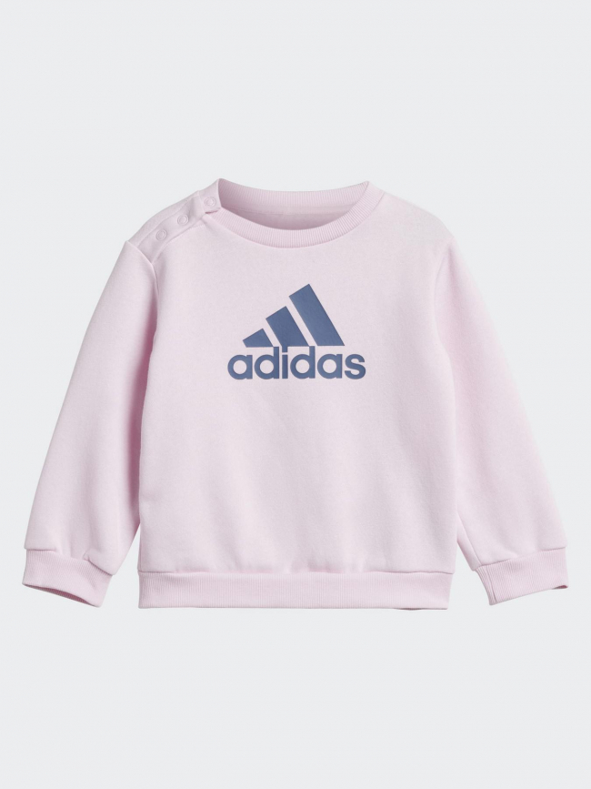 Ensemble jogging bos logo rose violet fille - Adidas