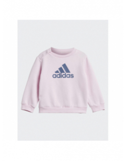 Ensemble jogging bos logo rose violet fille - Adidas