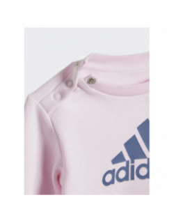 Ensemble jogging bos logo rose violet fille - Adidas