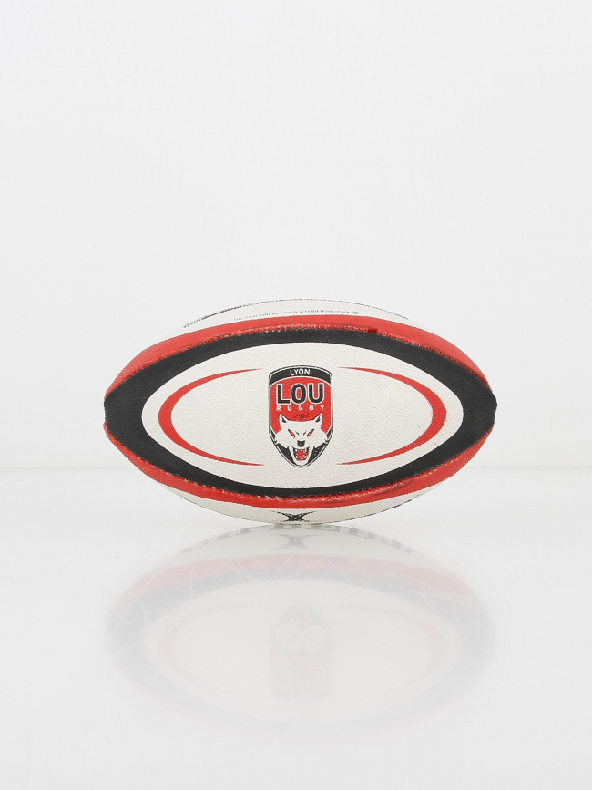 Ballon de rugby replica mini lou rugby blanc - Gilbert