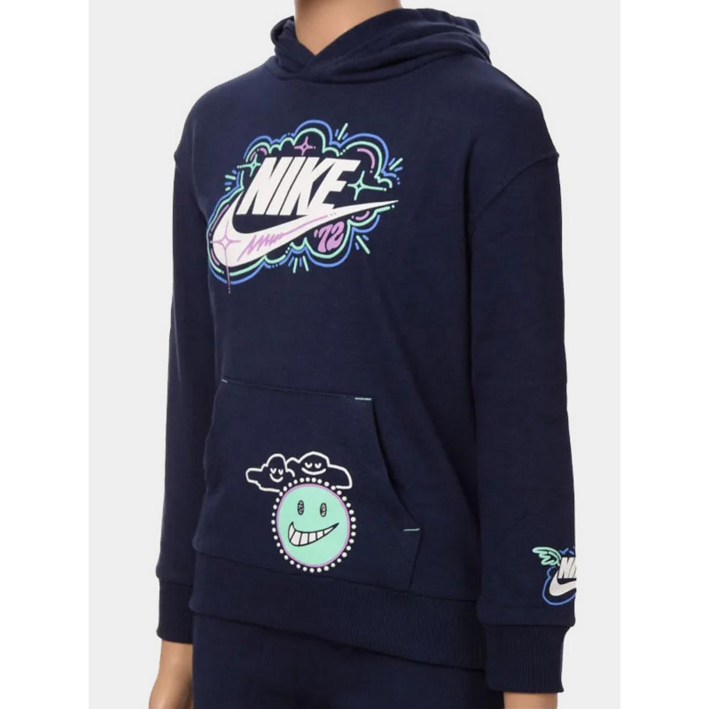 Sweat à capuche nsw art of play bleu marine enfant - Nike