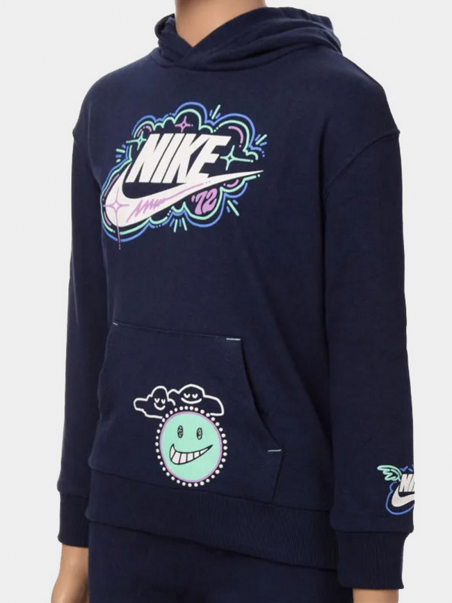 Sweat à capuche nsw art of play bleu marine enfant - Nike