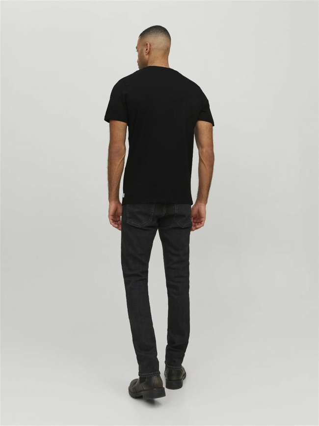 T-shirt organic basic col v noir homme - Jack & Jones