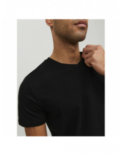 T-shirt organic basic col v noir homme - Jack & Jones