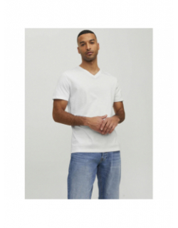 T-shirt organic basic col v blanc homme - Jack & Jones